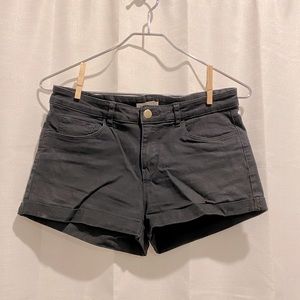 Black High Waist Jean Shorts